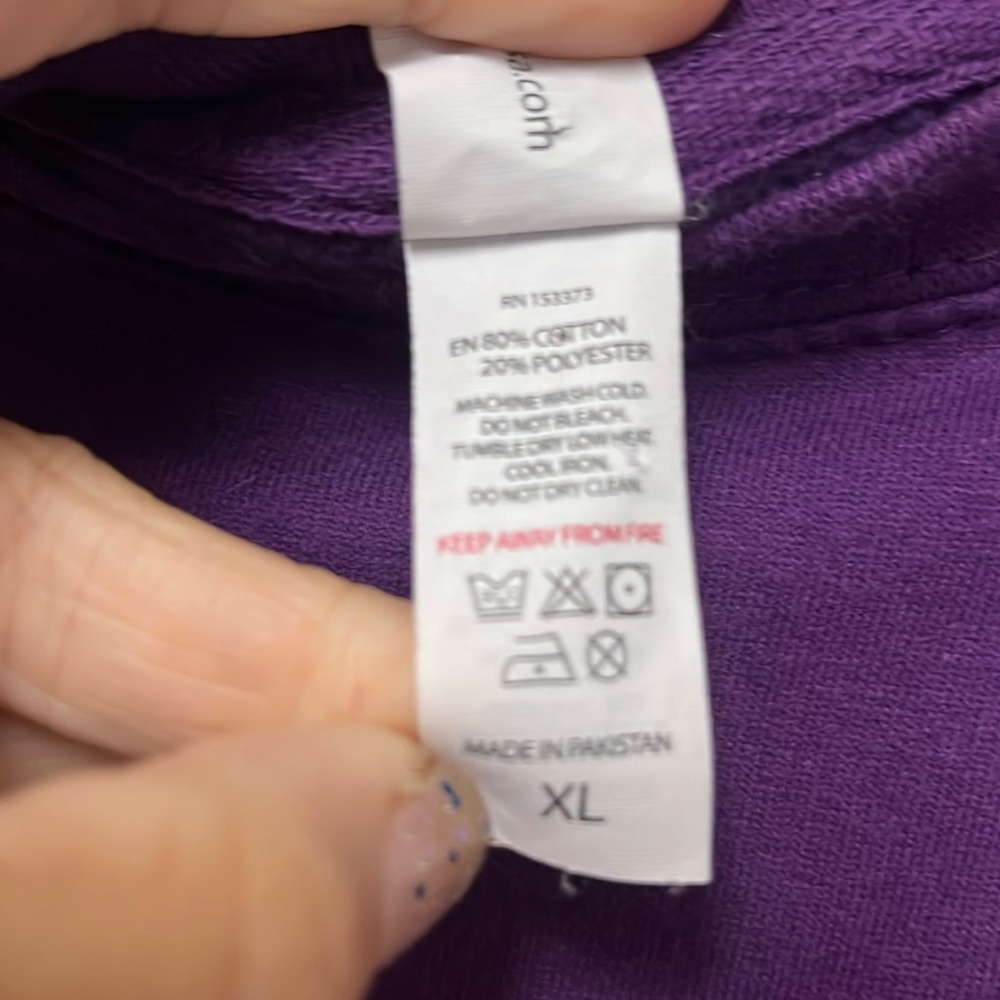 HBCU ELITE Purple w Yellow font Crewneck Sweatshirt Size XL - Picture 9 of 12